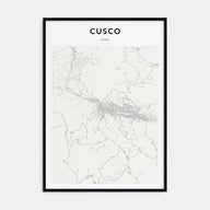 Cusco Map Portrait Poster