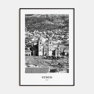 Cusco Portrait B&W Poster