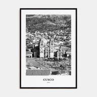 Cusco Portrait B&W Poster