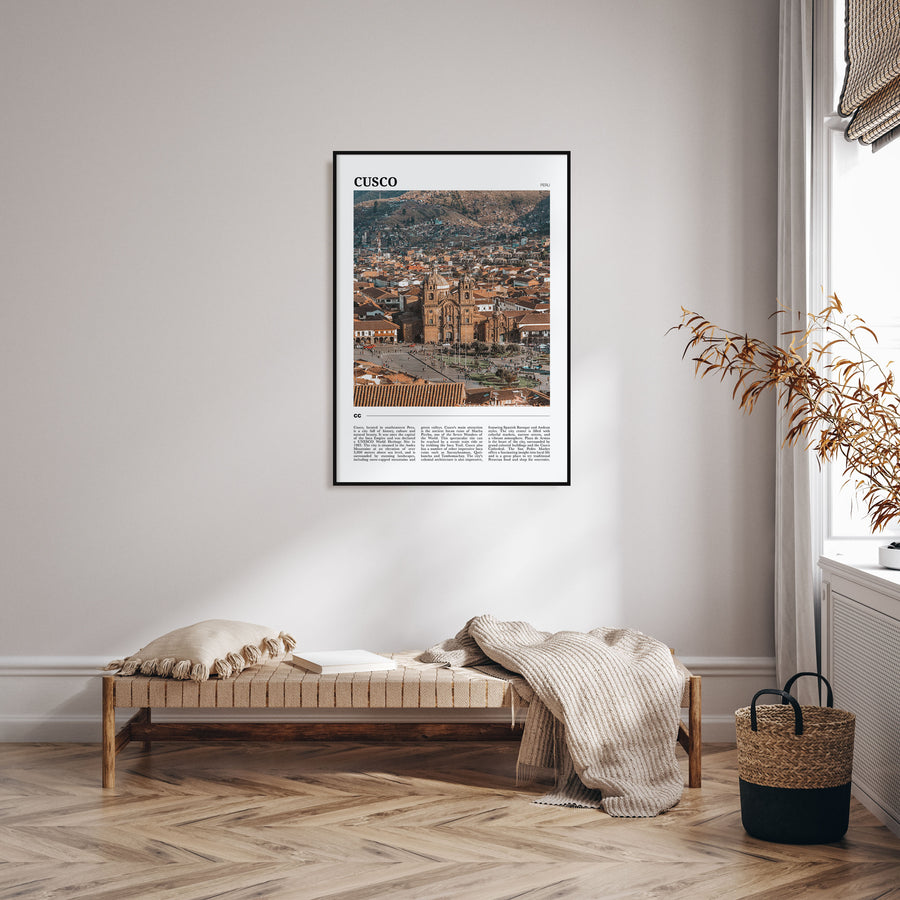 Cusco Travel Color Poster