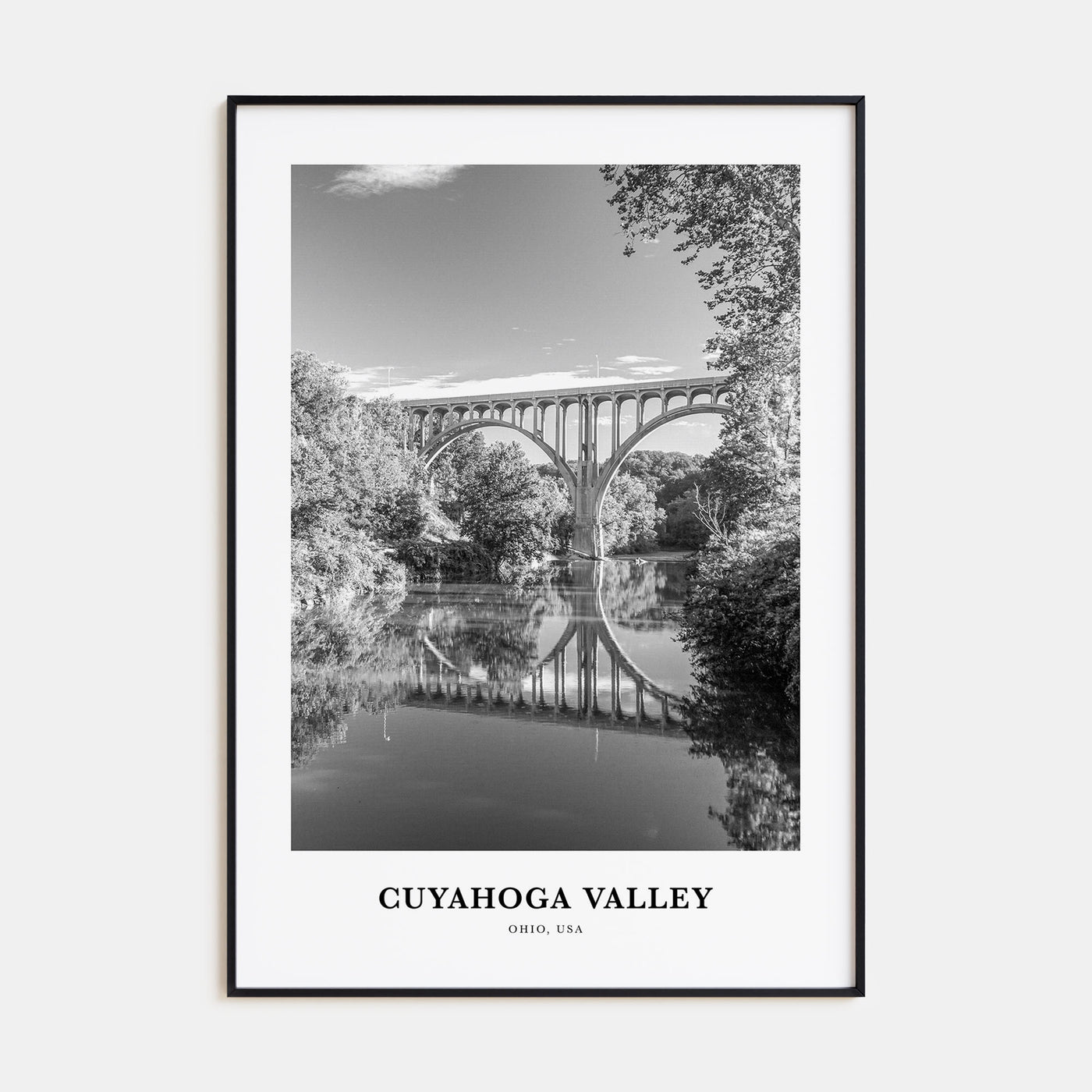 Cuyahoga Valley Portrait B&W Poster