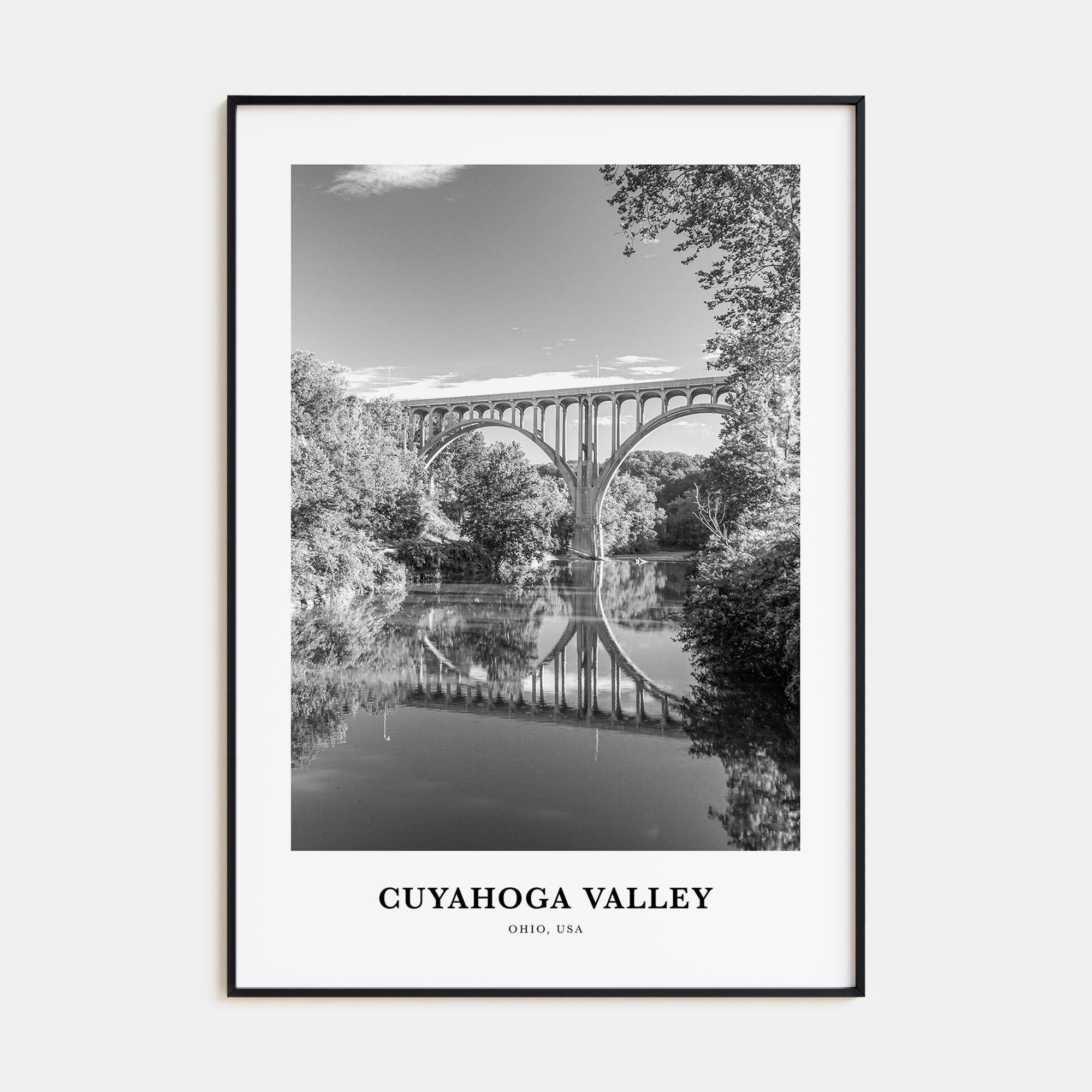 Cuyahoga Valley Portrait B&W Poster