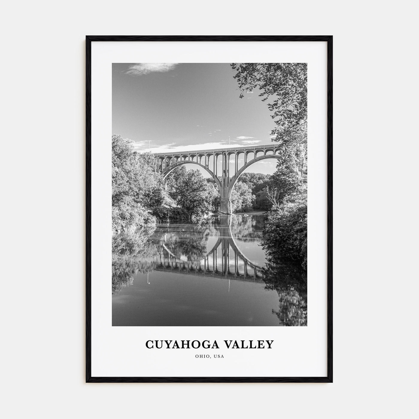 Cuyahoga Valley Portrait B&W Poster