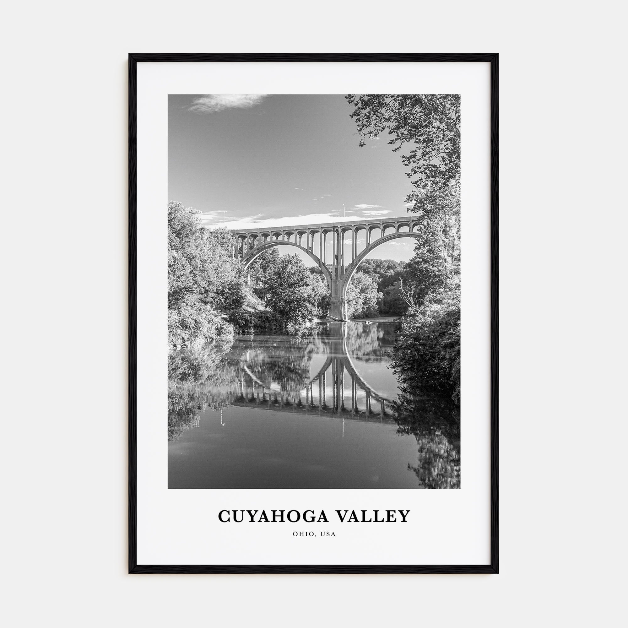 Cuyahoga Valley Portrait B&W Poster