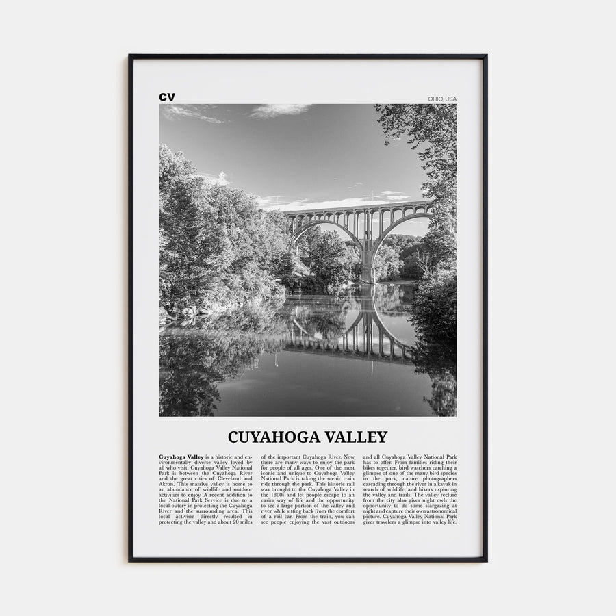 Cuyahoga Valley Travel B&W Poster
