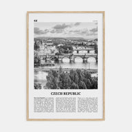 Czech Republic Travel B&W Poster