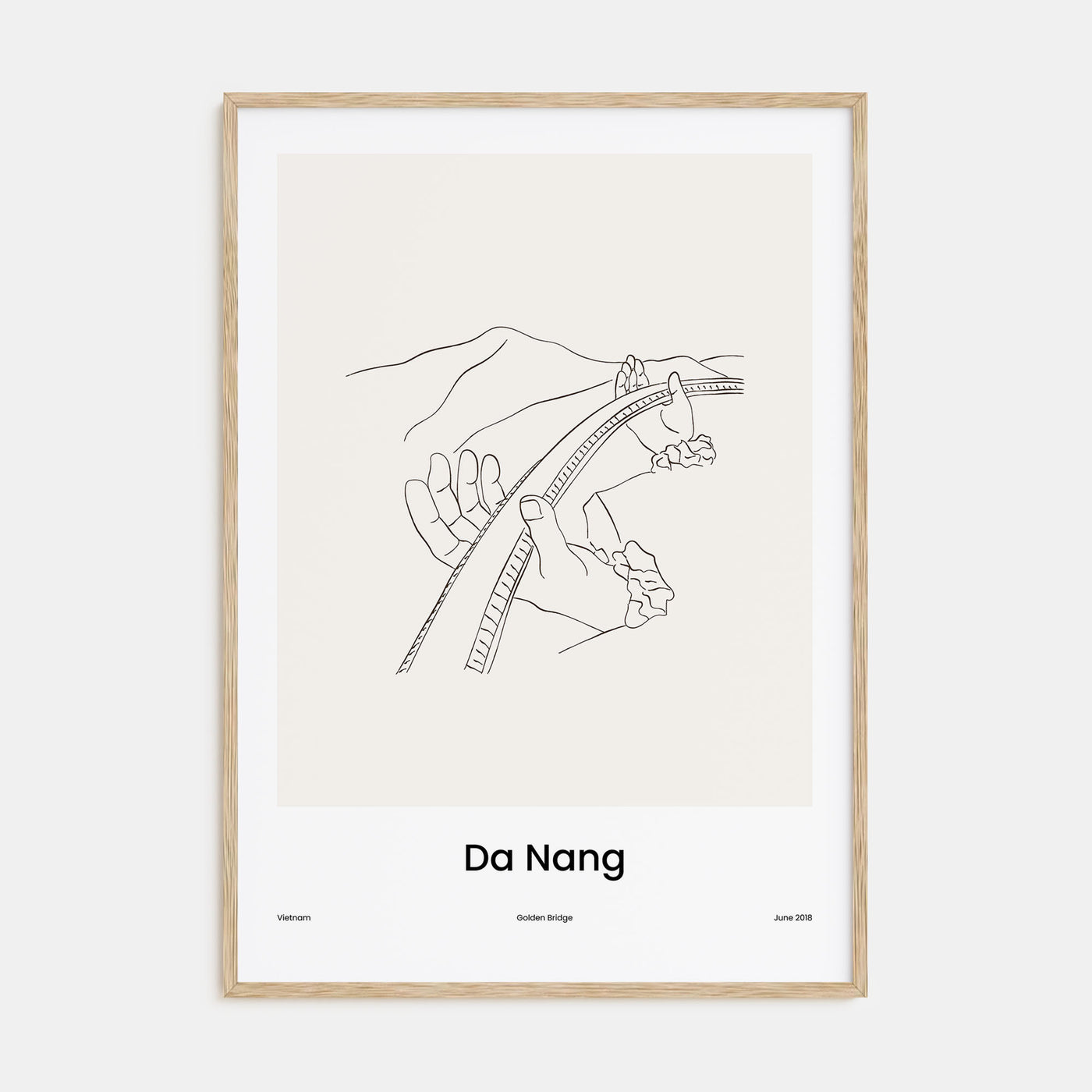 Da Nang Drawn Poster