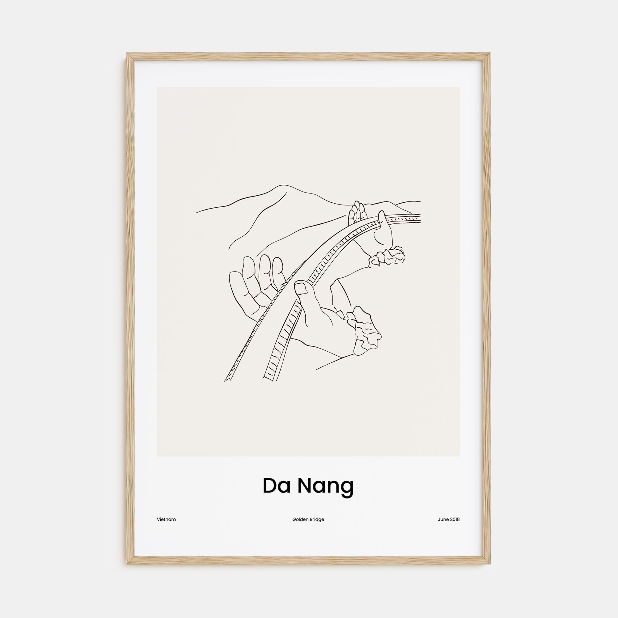 Da Nang Drawn Poster