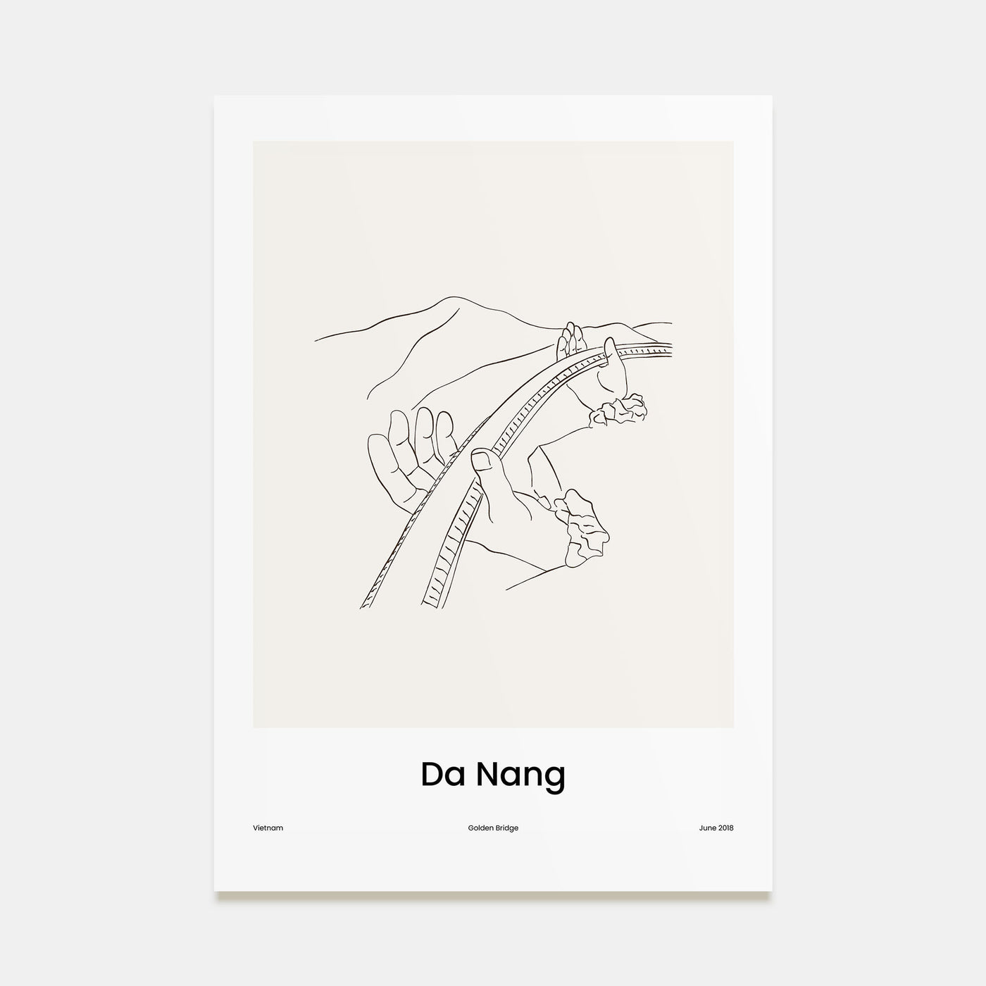 Da Nang Drawn Poster