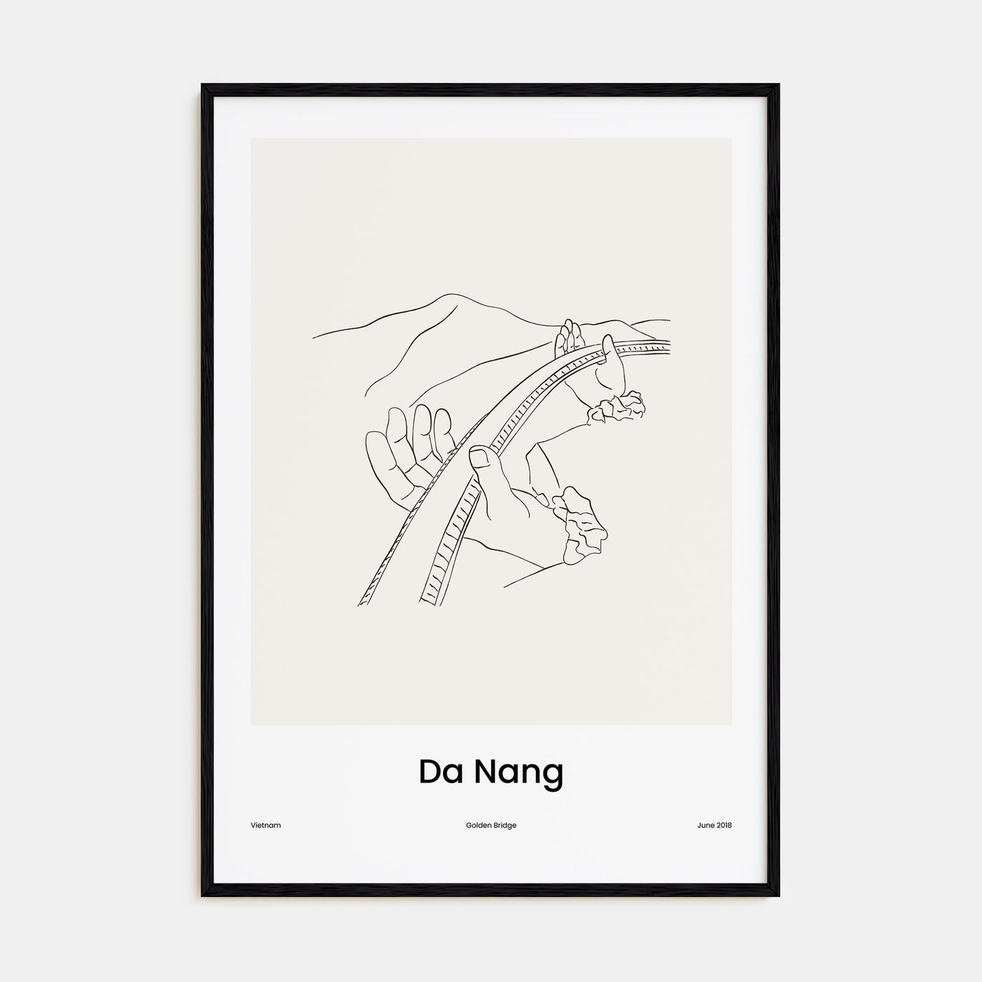 Da Nang Drawn Poster