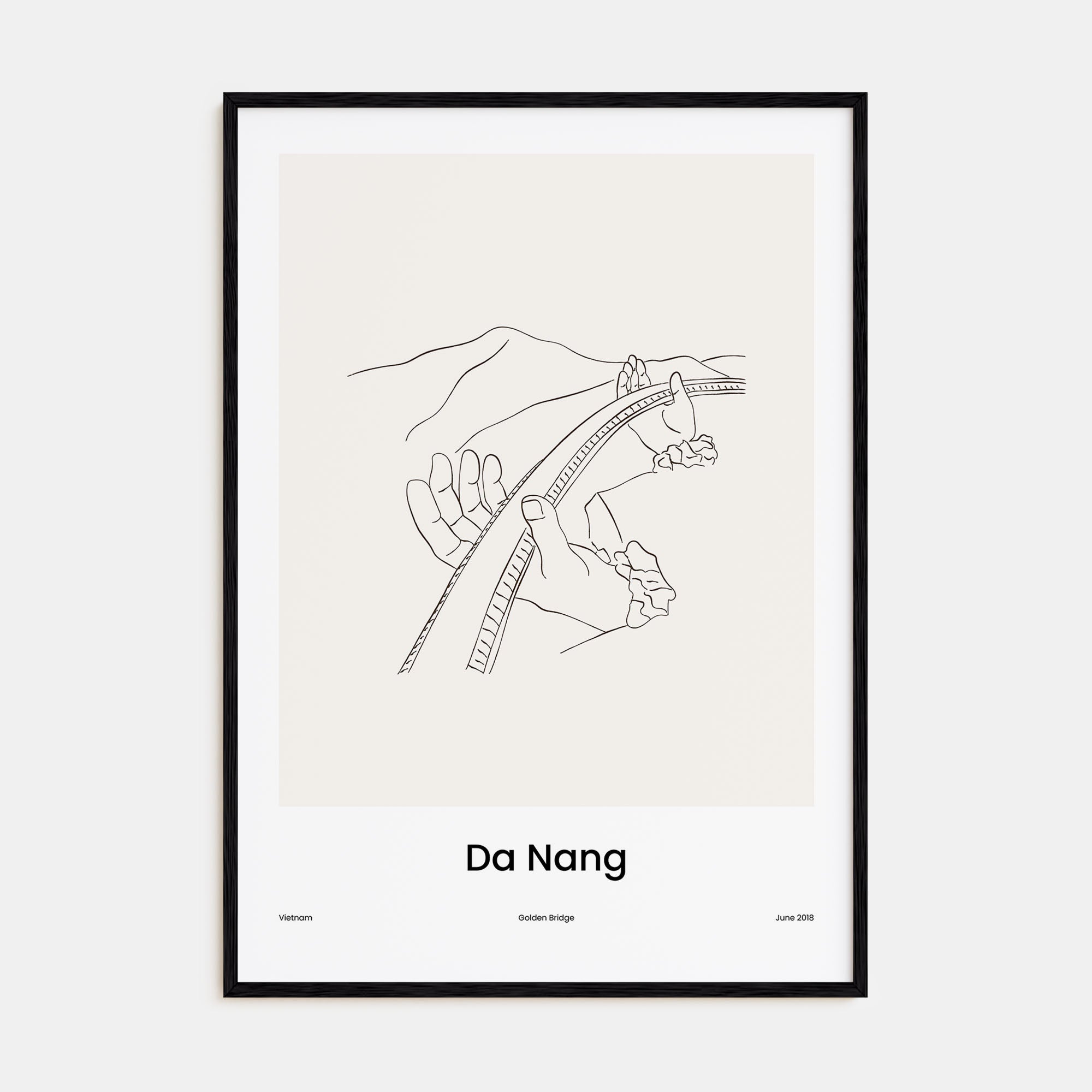Da Nang Drawn Poster