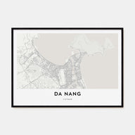 Da Nang Map Landscape Poster
