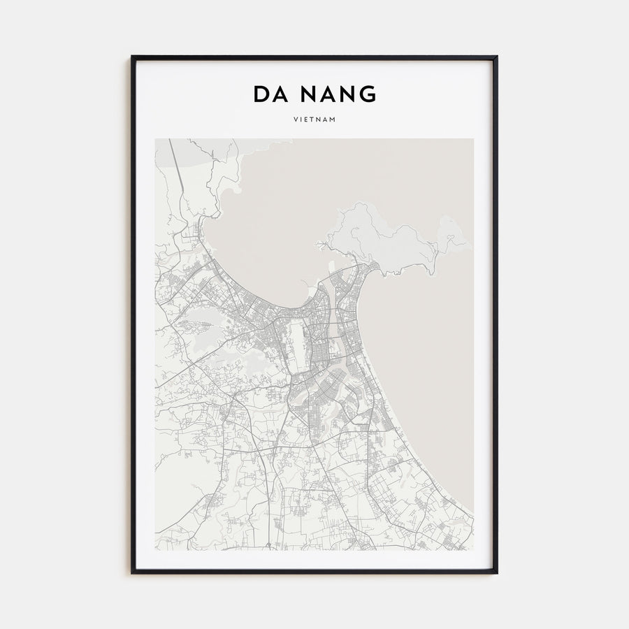 Da Nang Map Portrait Poster