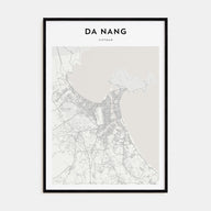 Da Nang Map Portrait Poster