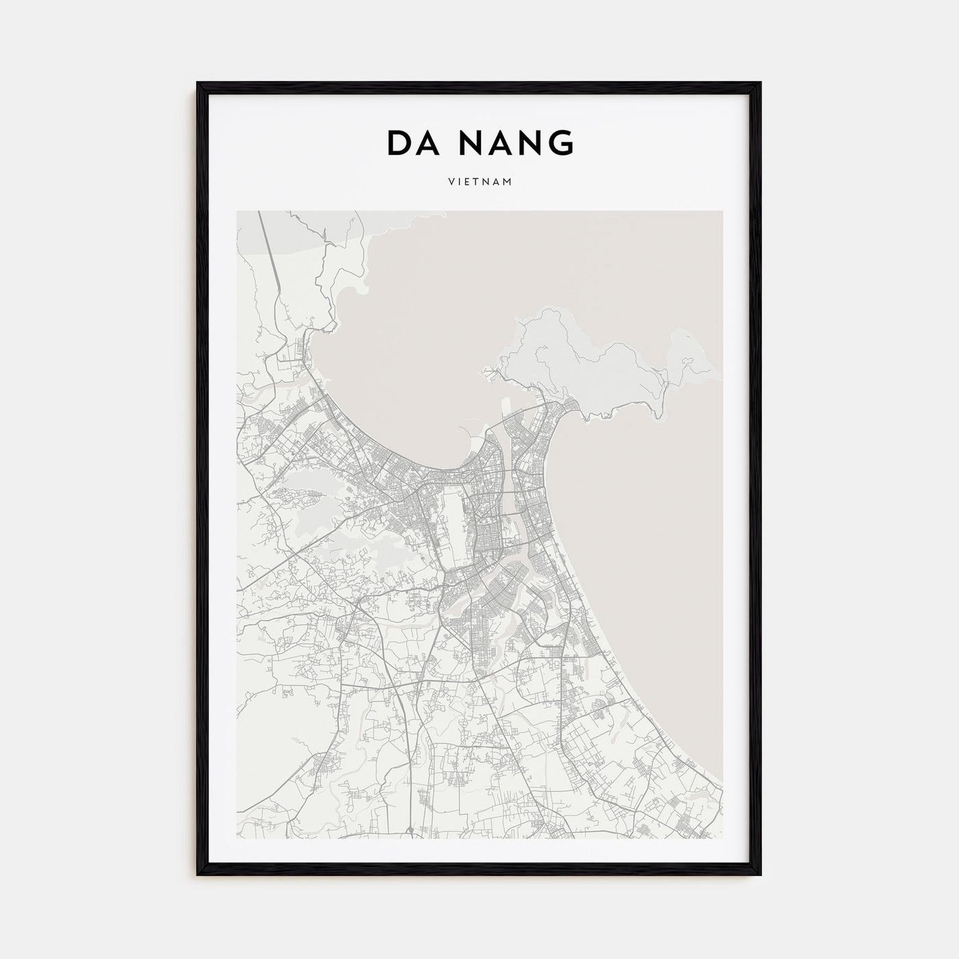 Da Nang Map Portrait Poster
