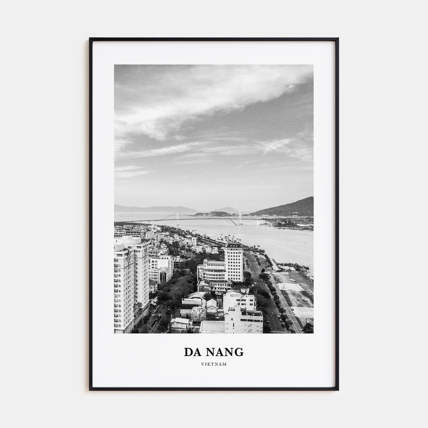 Da Nang Portrait B&W Poster