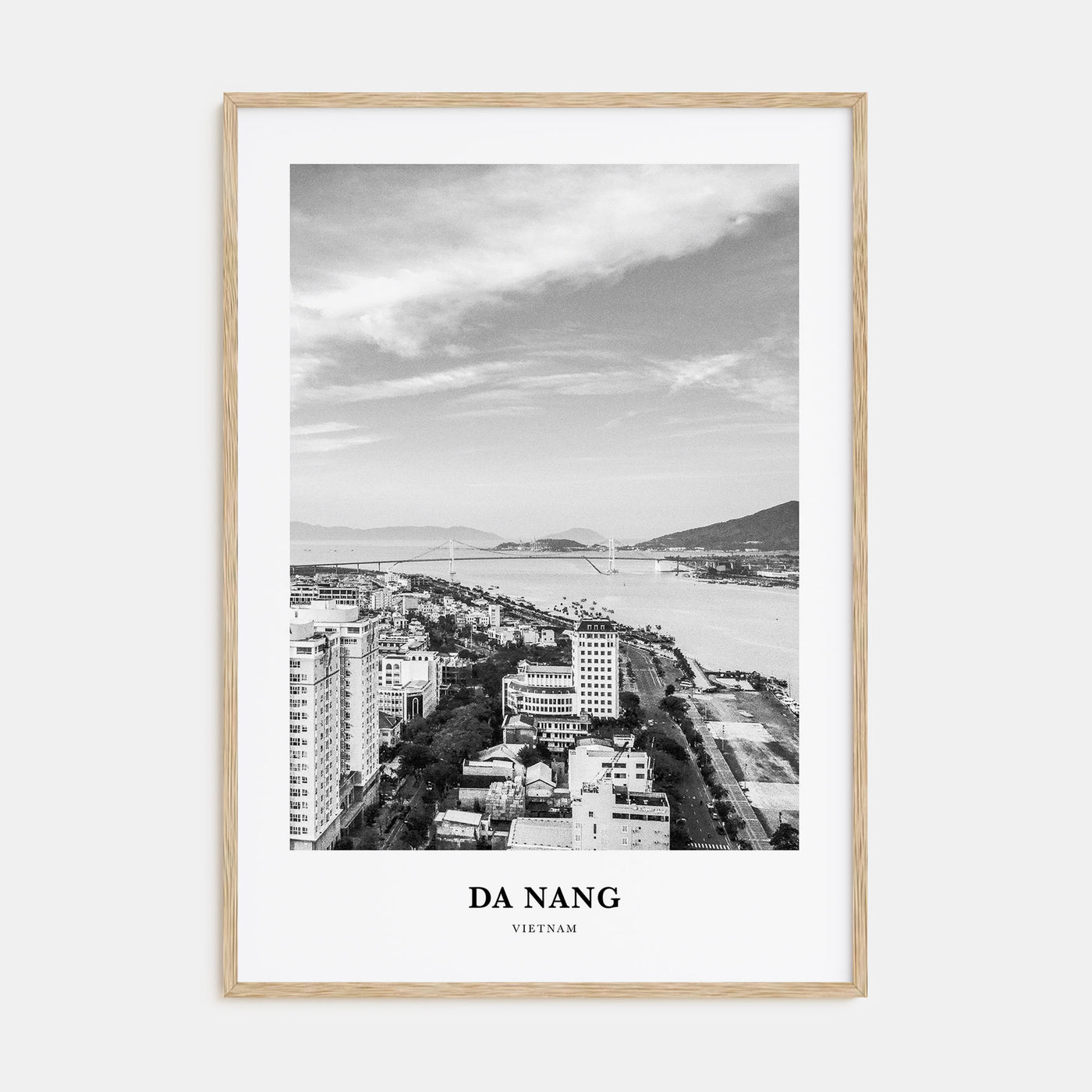 Da Nang Portrait B&W Poster
