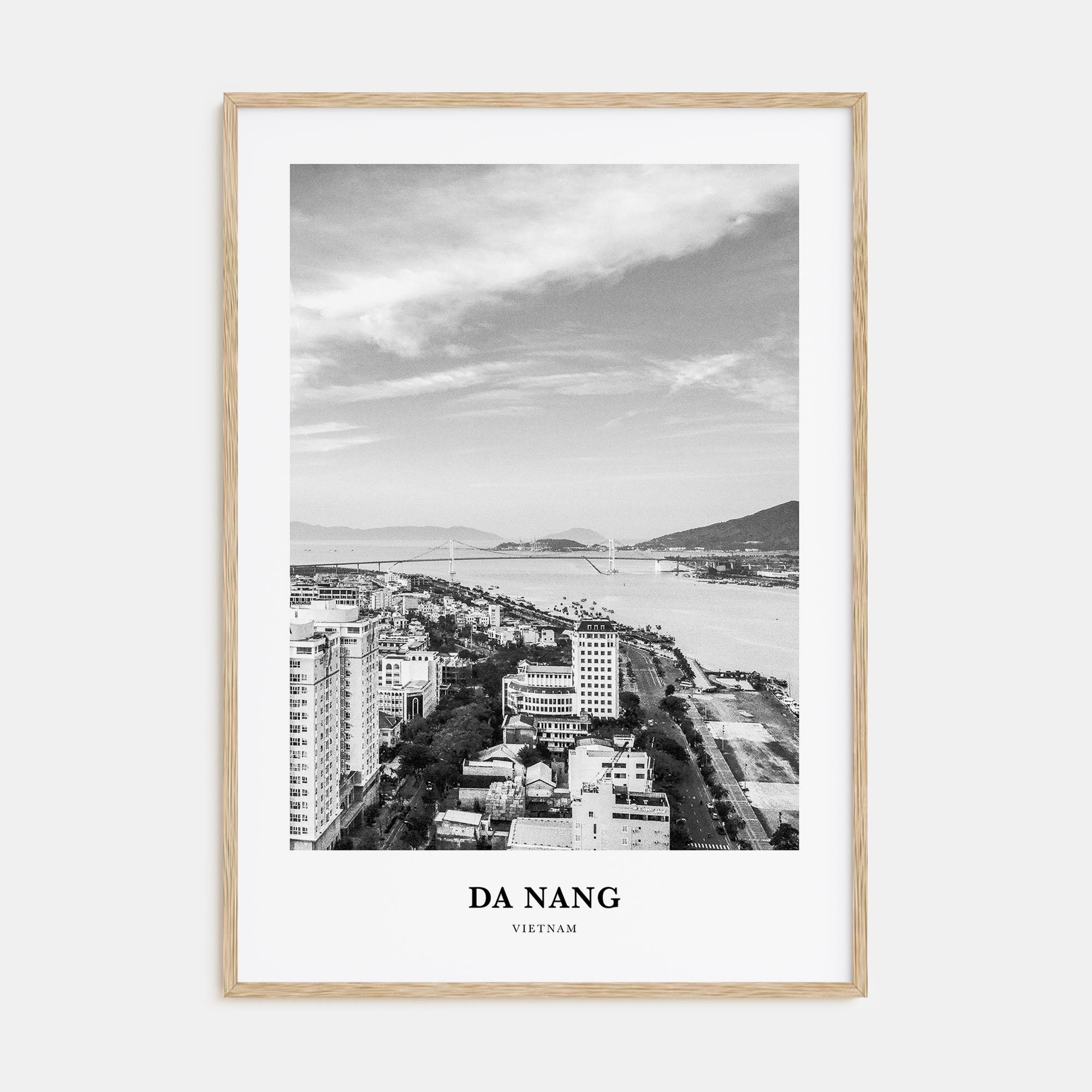 Da Nang Portrait B&W Poster