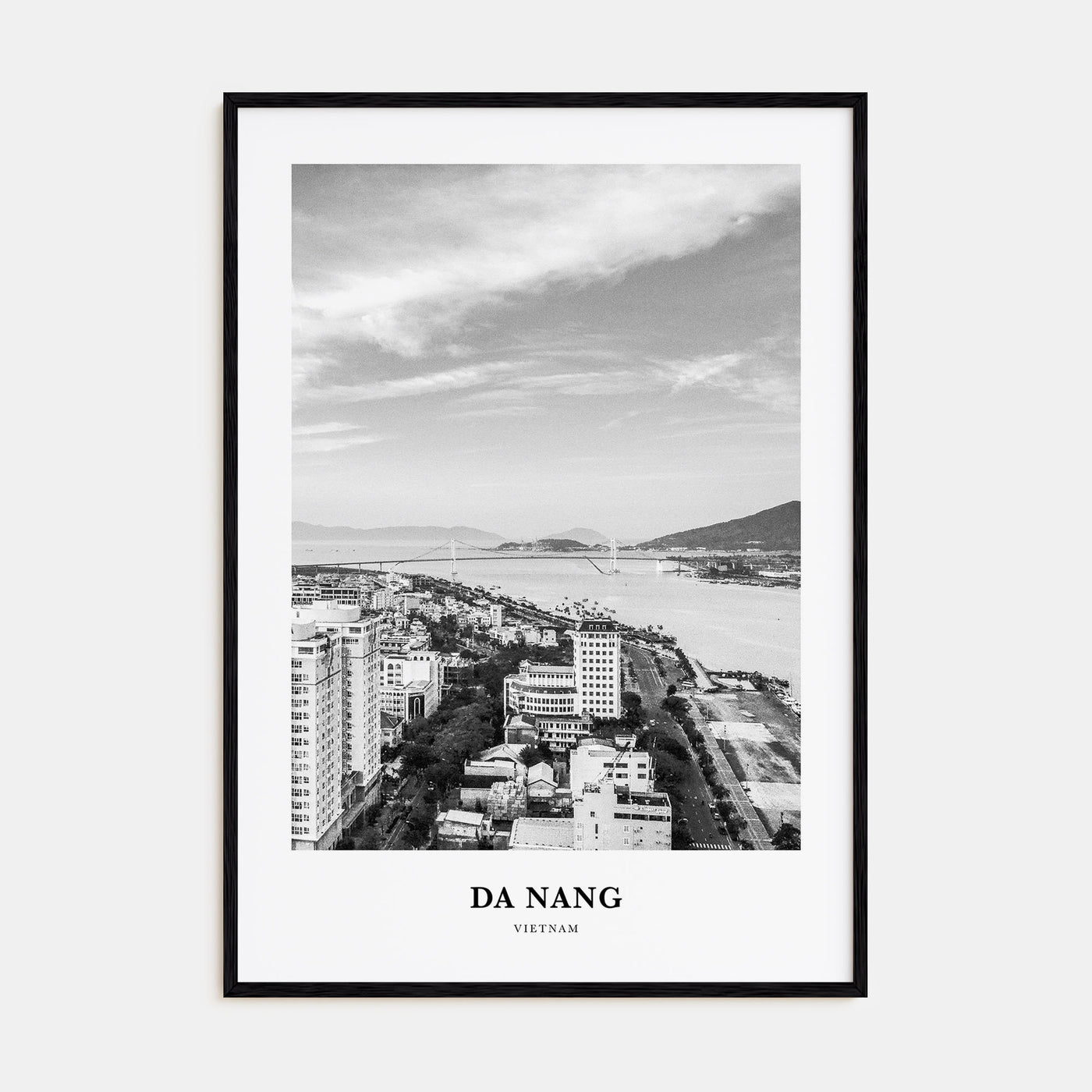 Da Nang Portrait B&W Poster