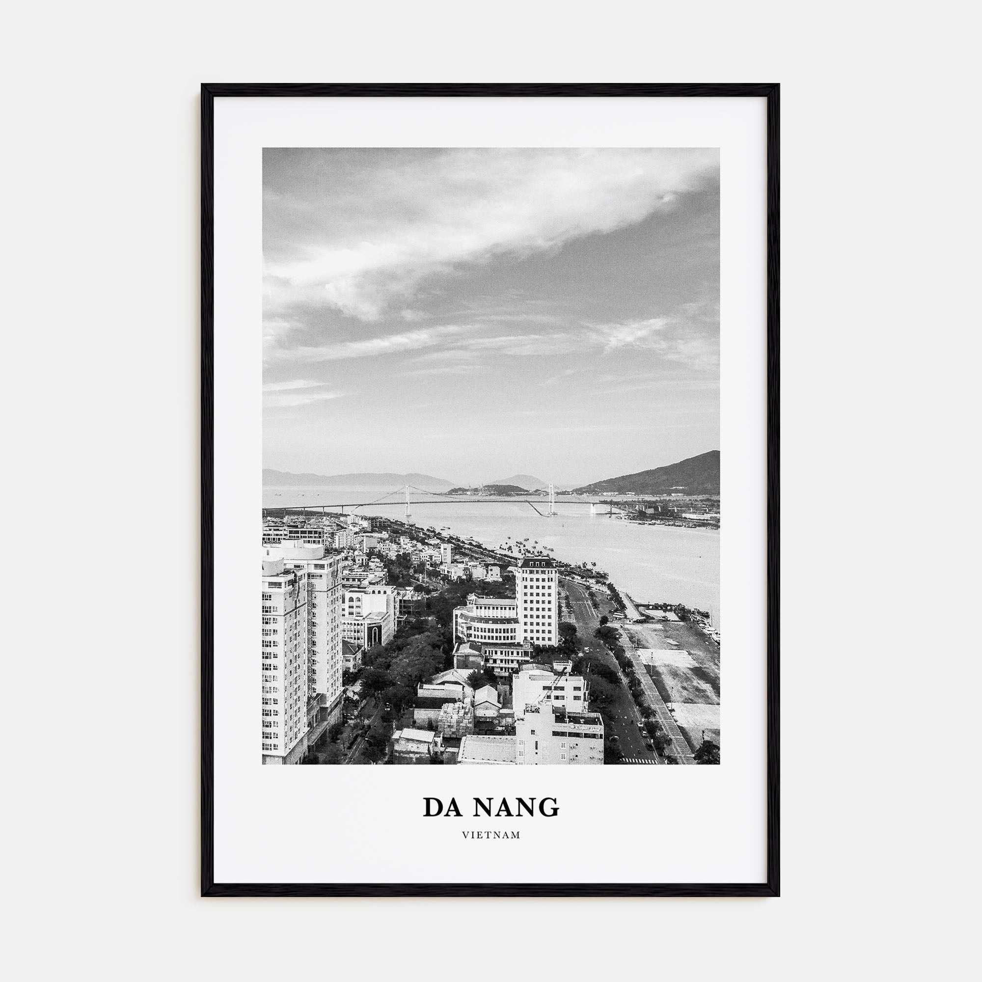 Da Nang Portrait B&W Poster