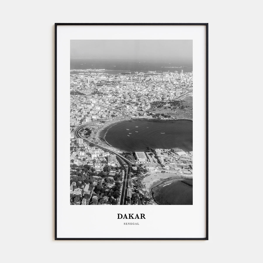 Dakar Portrait B&W No 1 Poster
