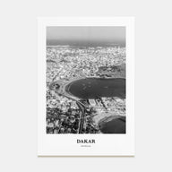 Dakar Portrait B&W No 1 Poster