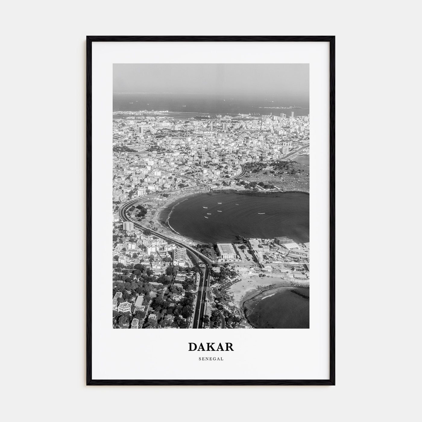Dakar Portrait B&W No 1 Poster