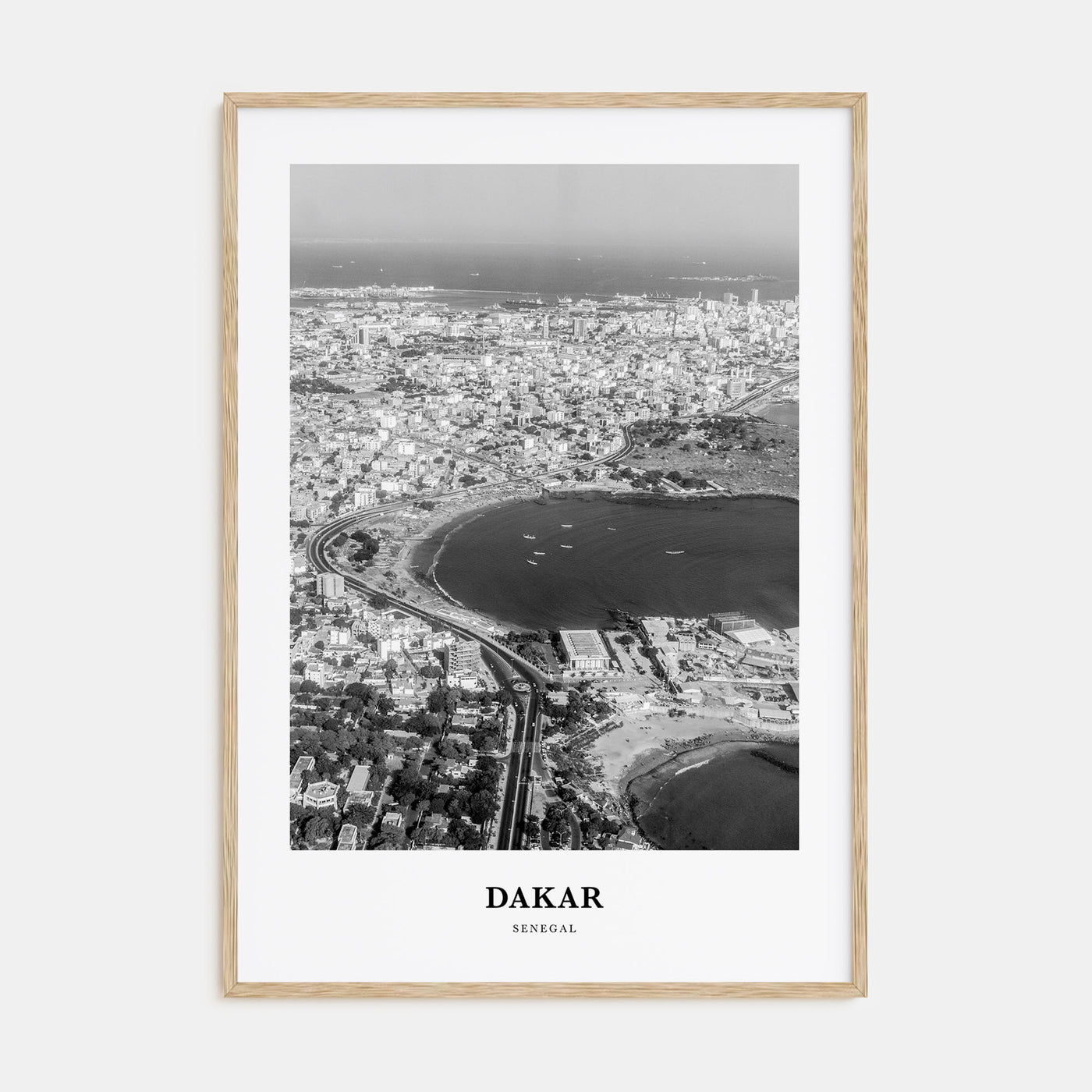 Dakar Portrait B&W No 1 Poster