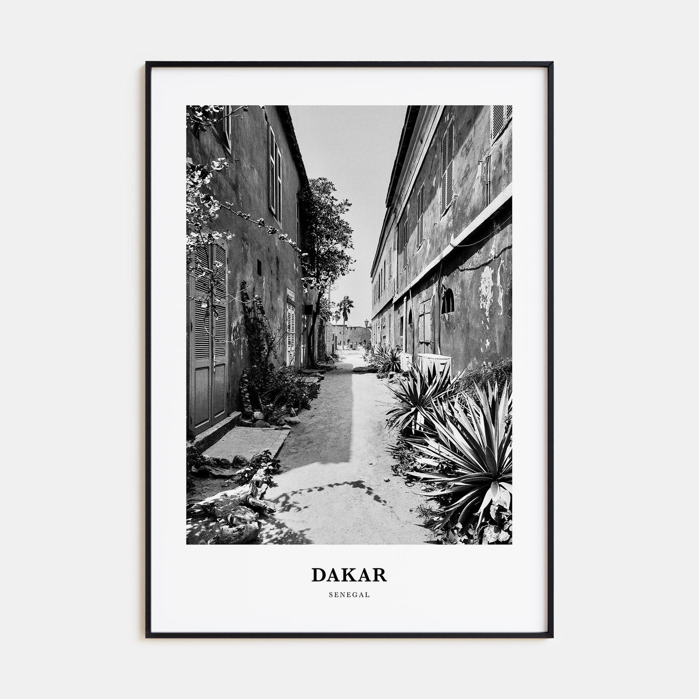 Dakar Portrait B&W No 2 Poster