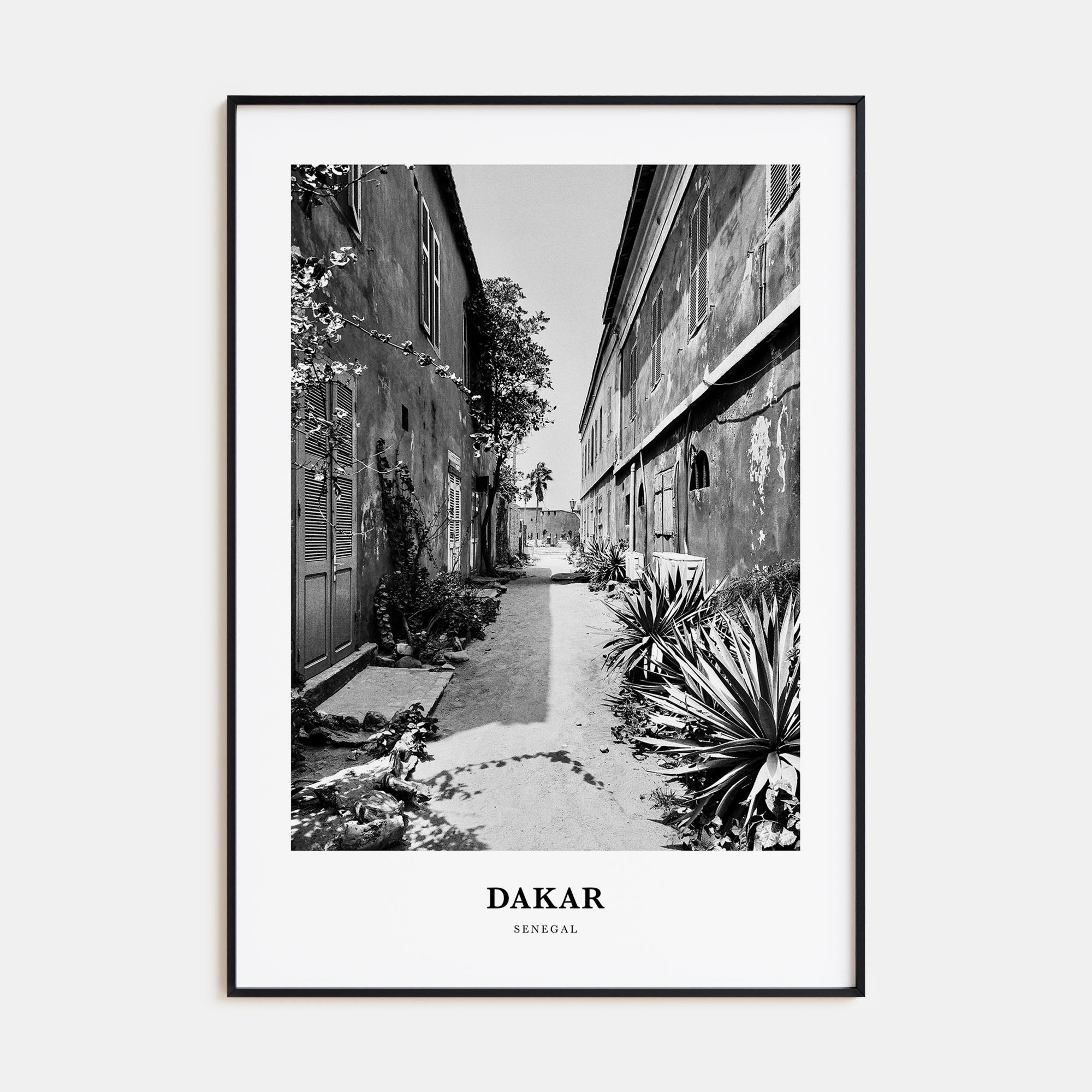 Dakar Portrait B&W No 2 Poster