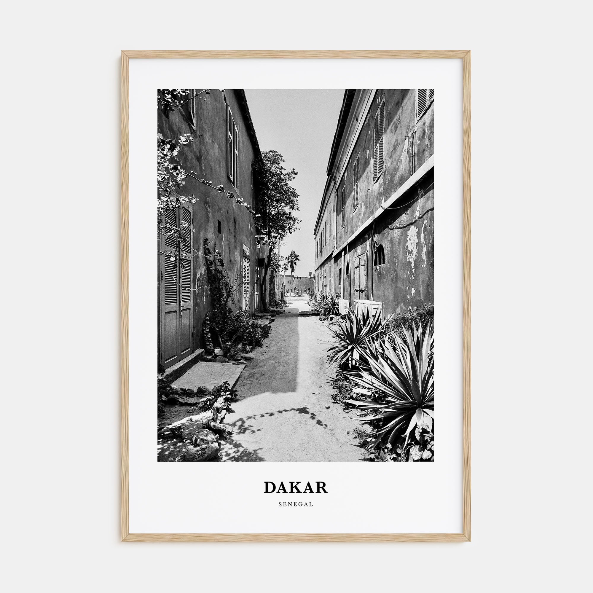 Dakar Portrait B&W No 2 Poster