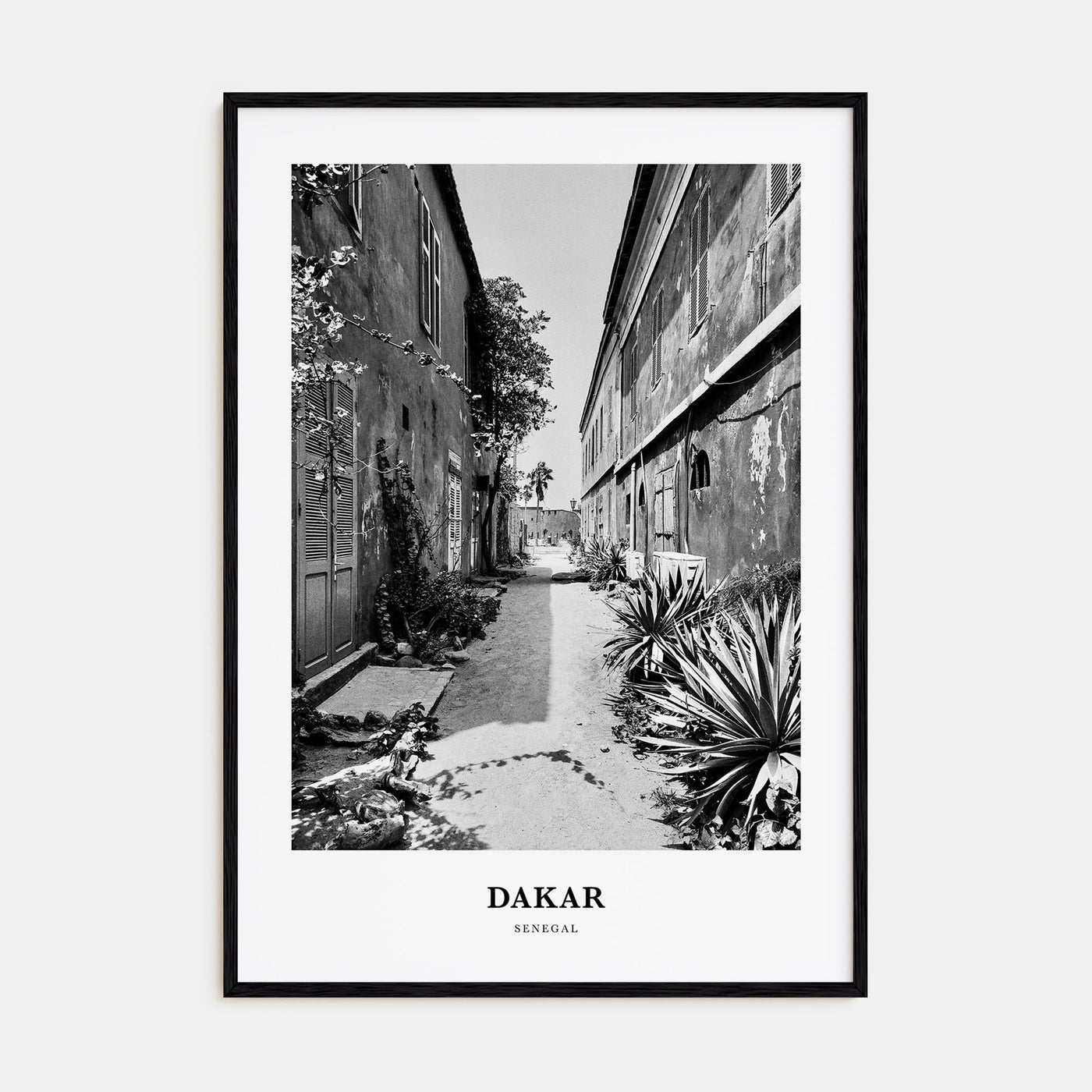 Dakar Portrait B&W No 2 Poster