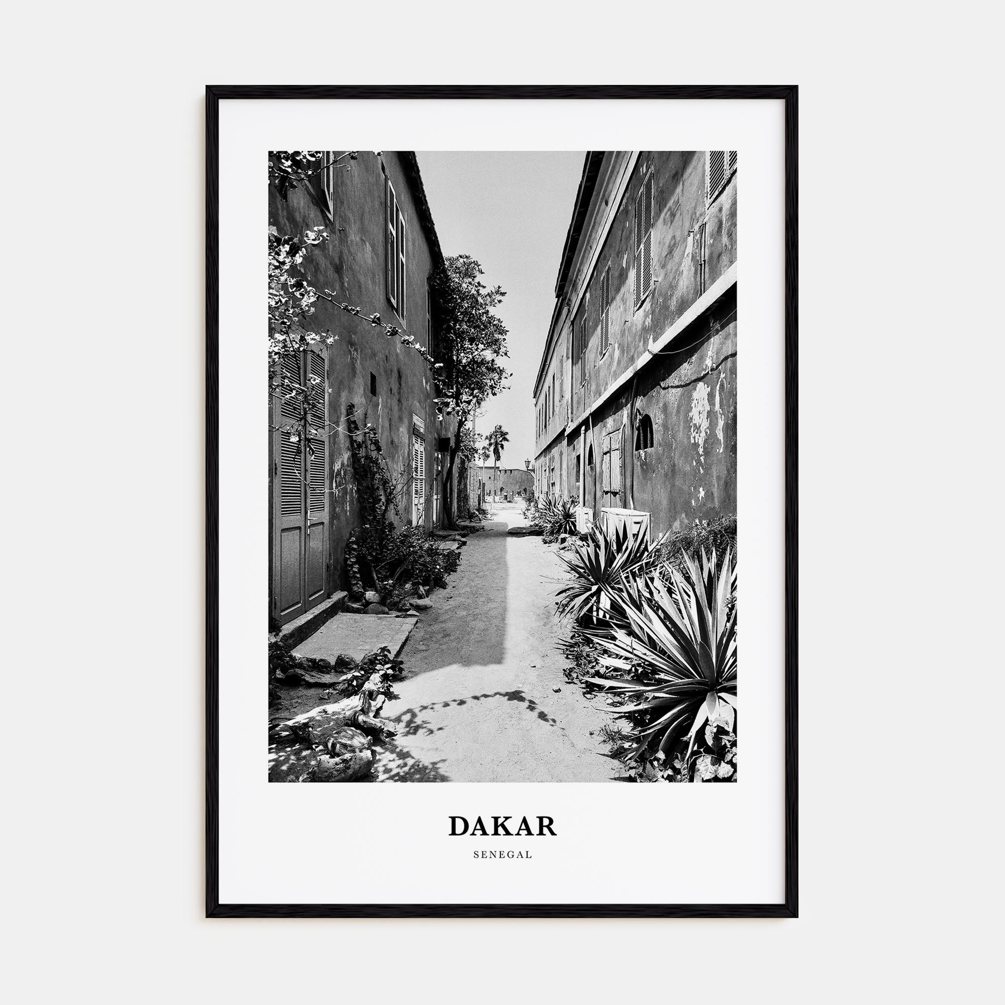 Dakar Portrait B&W No 2 Poster