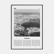 Dakar Travel B&W No 2 Poster