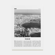 Dakar Travel B&W No 2 Poster
