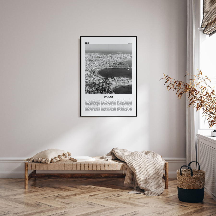 Dakar Travel B&W No 2 Poster