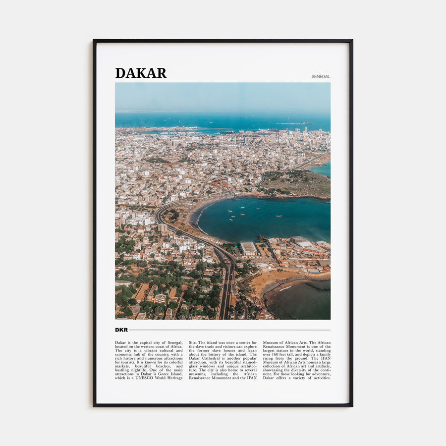 Dakar Travel Color Poster
