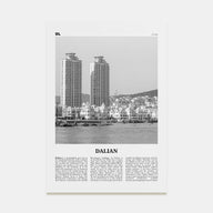 Dalian Travel B&W Poster