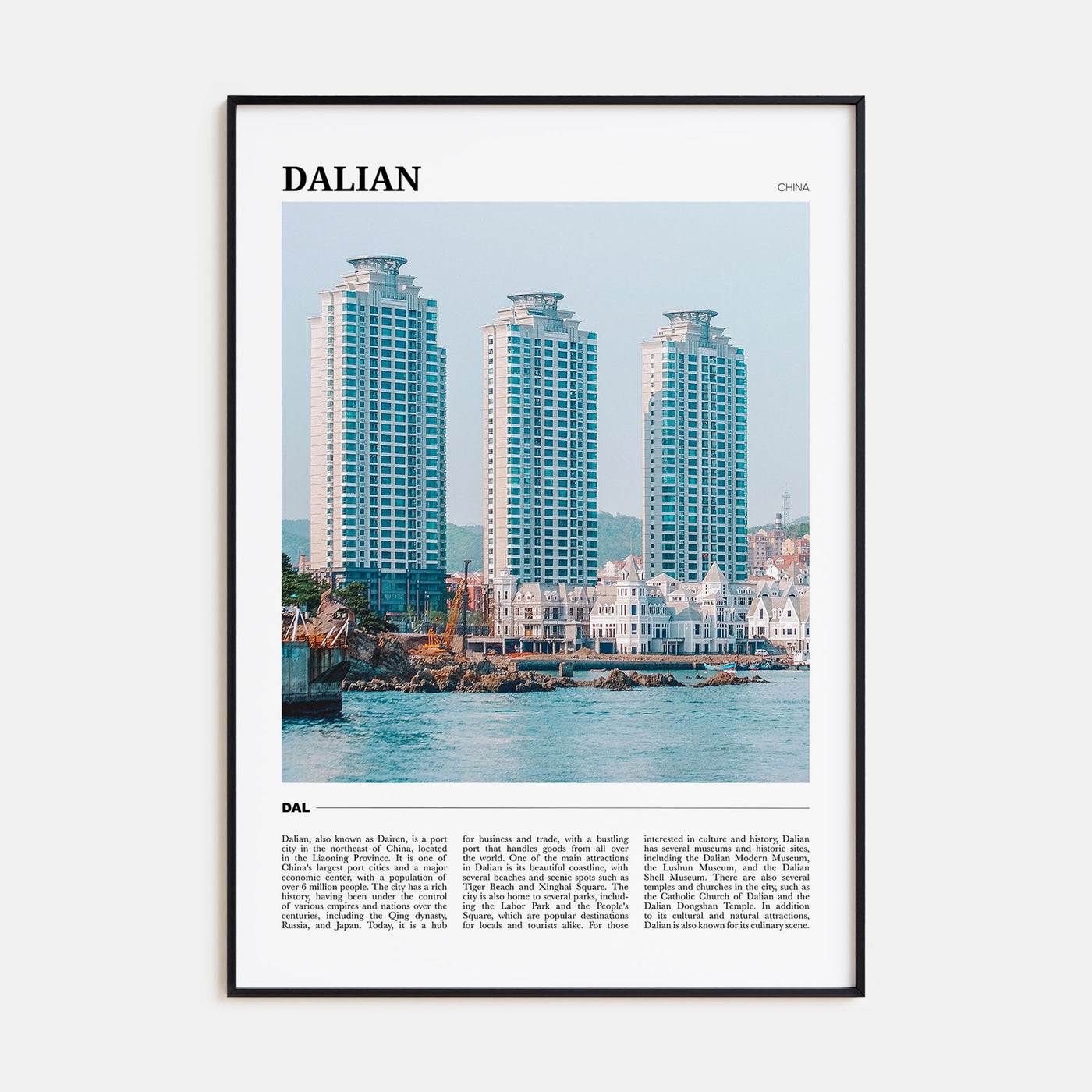 Dalian Travel Color Poster