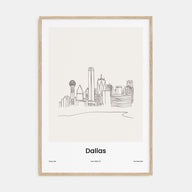 Dallas Drawn Poster