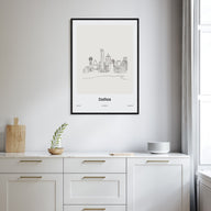 Dallas Drawn Poster