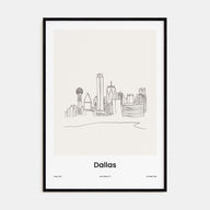 Dallas Drawn Poster