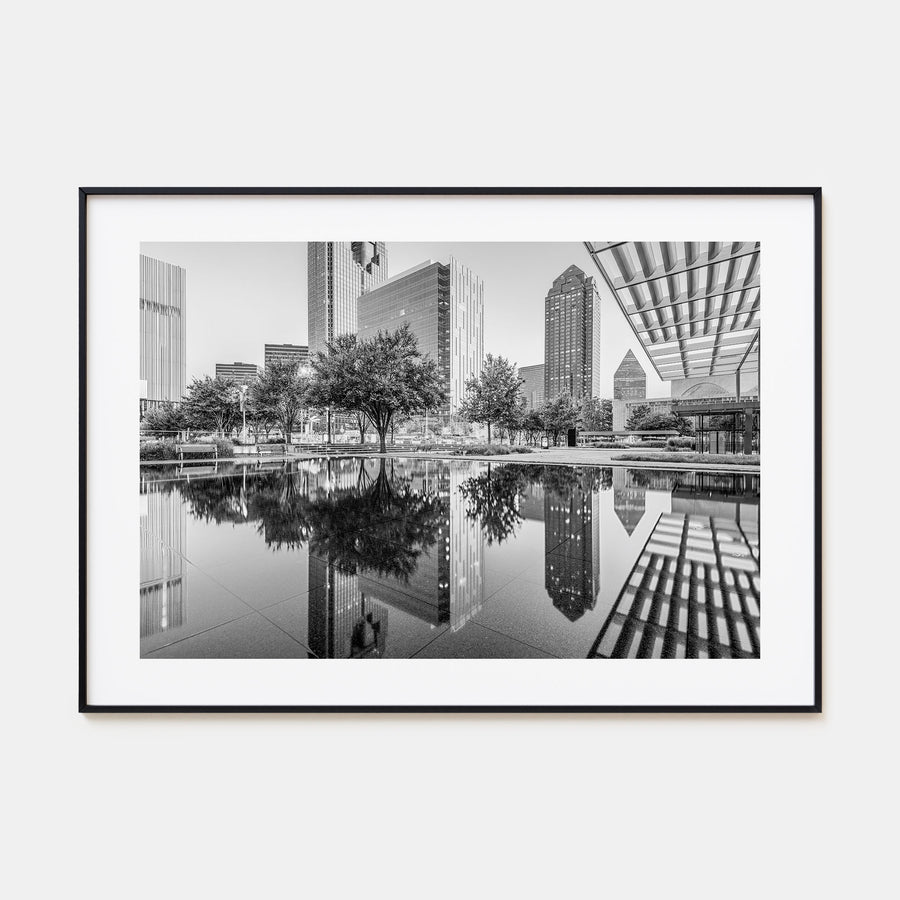 Dallas Landscape B&W Poster