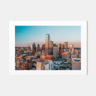 Dallas Landscape Color Poster
