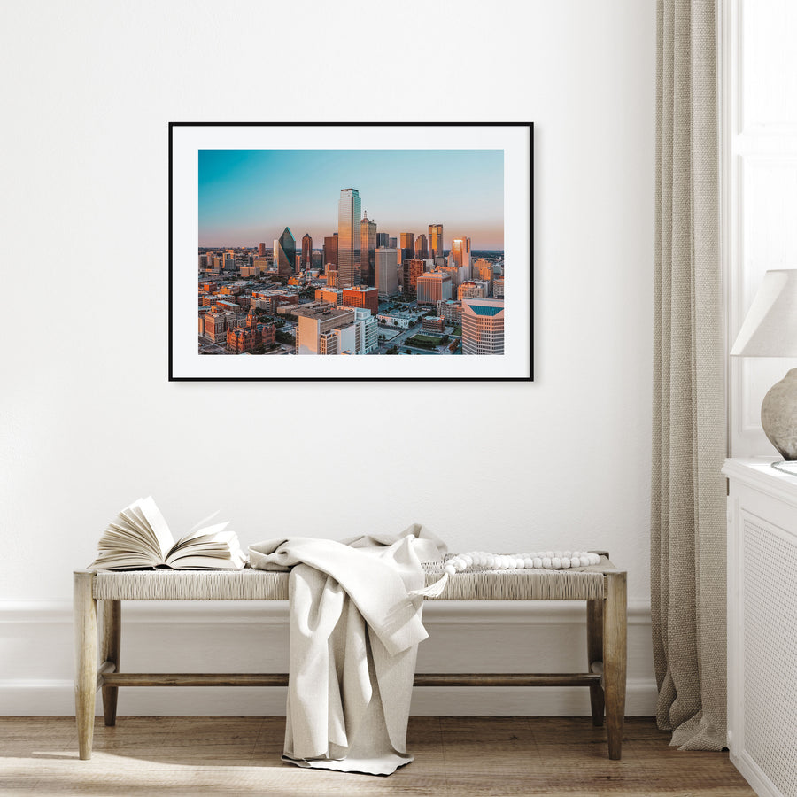 Dallas Landscape Color Poster