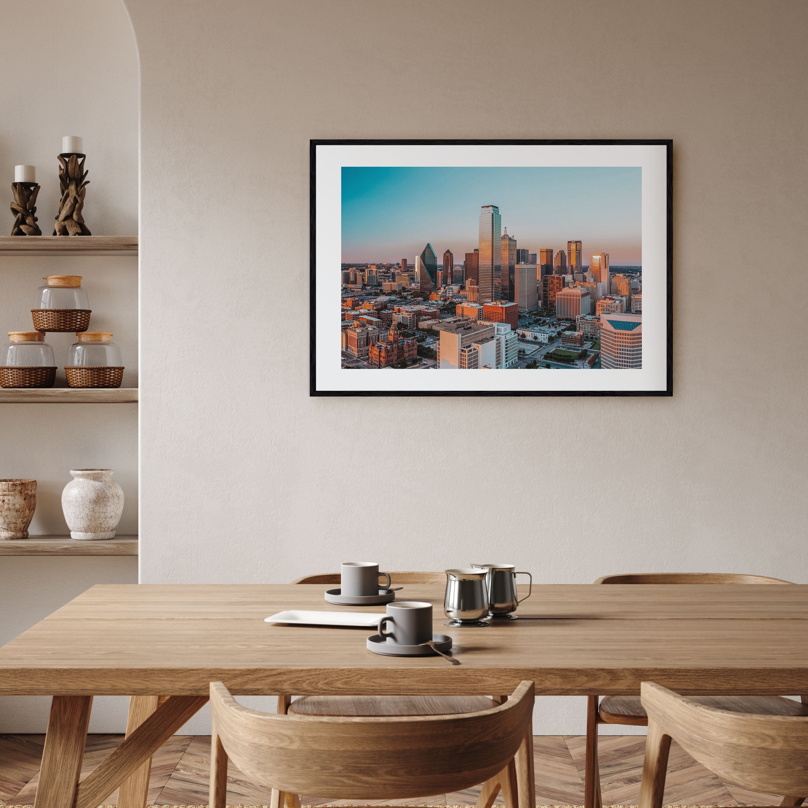 Dallas Landscape Color Poster
