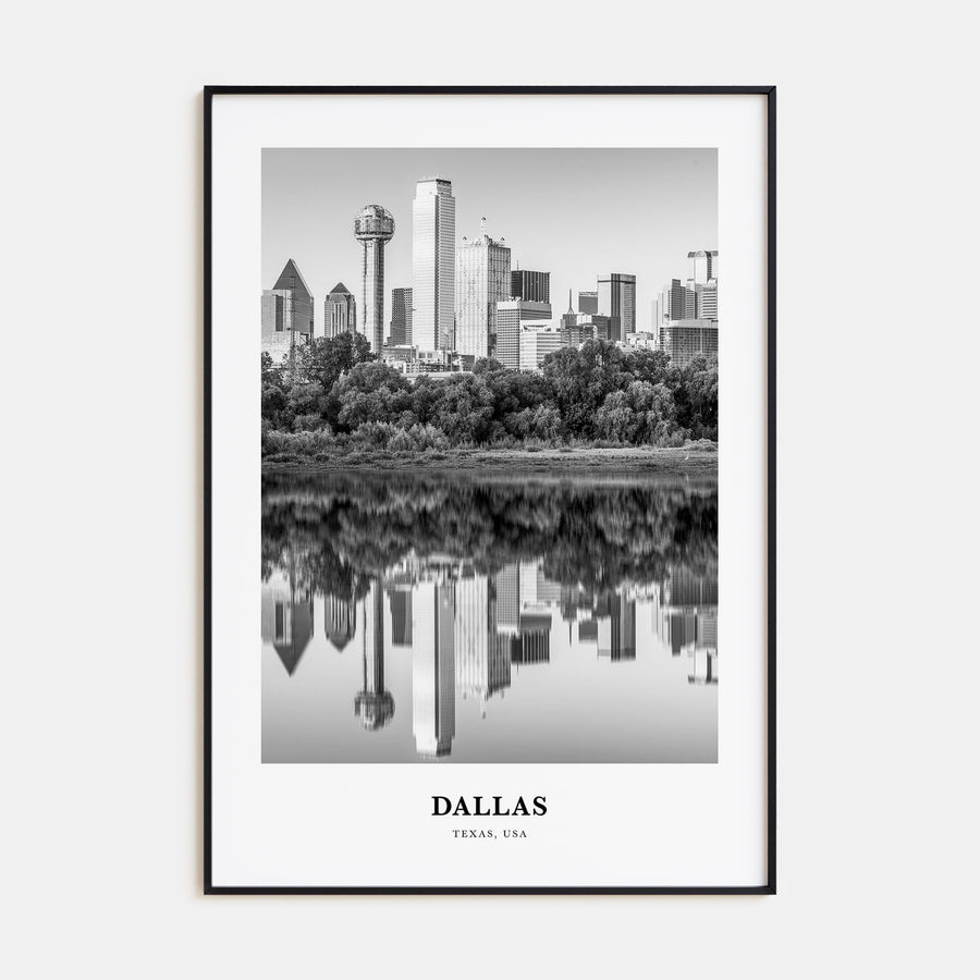 Dallas Portrait B&W No 2 Poster