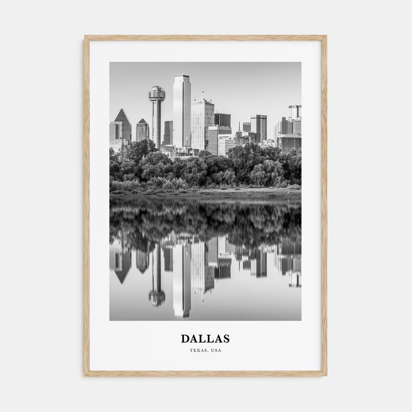 Dallas Portrait B&W No 2 Poster