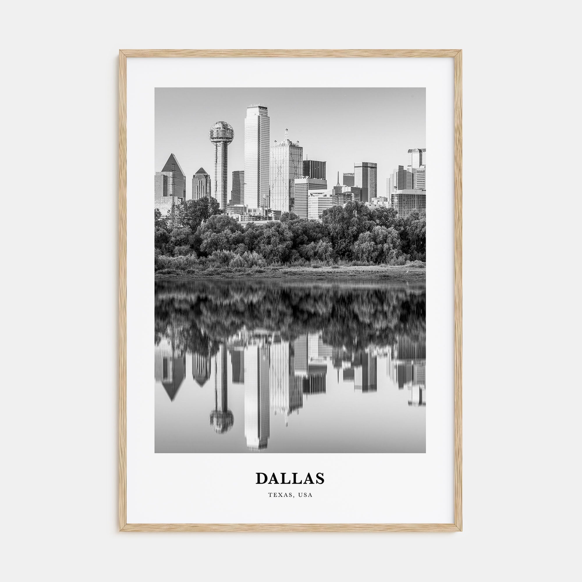 Dallas Portrait B&W No 2 Poster