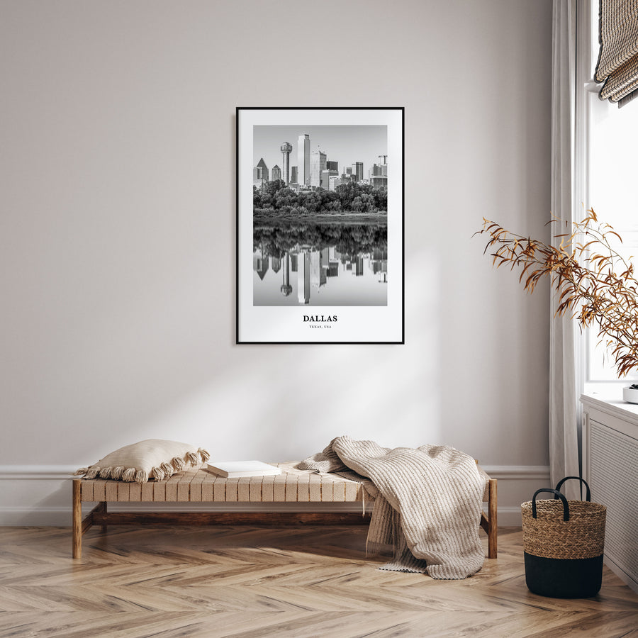 Dallas Portrait B&W No 2 Poster